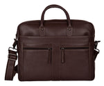 Load image into Gallery viewer, RL Oliver Mens Leather Business Briefcase Messenger - WALLETSNBAGS
