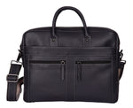 Load image into Gallery viewer, RL Oliver Mens Leather Business Briefcase Messenger - WALLETSNBAGS
