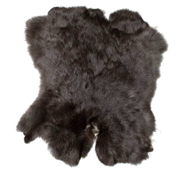 Natural Tanned Leather Fur Hide (10" by 12" Pelt with Sewing Quality Leather) - Walletsnbags