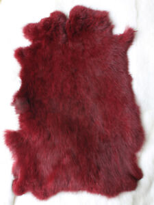 Natural Tanned Leather Fur Hide (10" by 12" Pelt with Sewing Quality Leather) - Walletsnbags