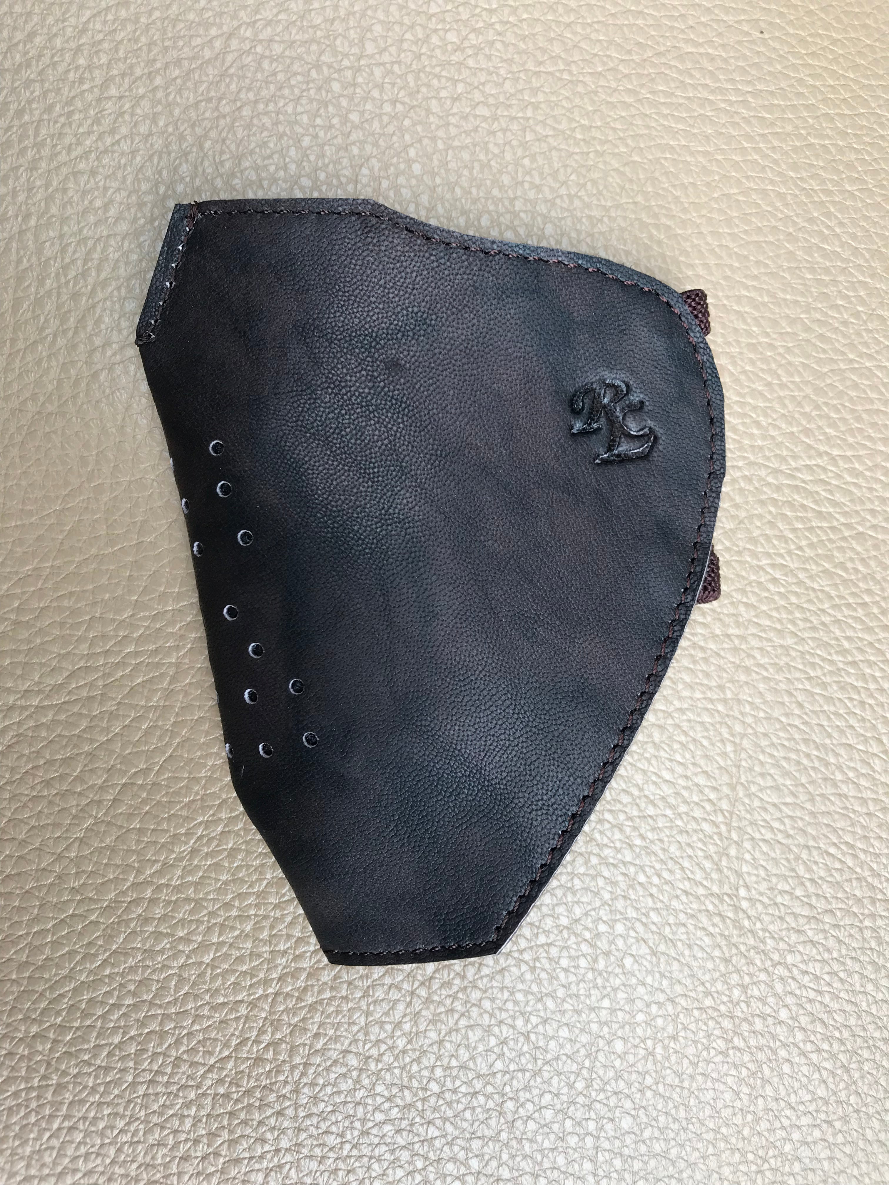 RL Antique Leather Face Mask With Changeable Filters - [walletsnbags_name]