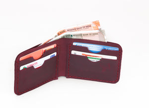 Handstitched Oilpullup DIY Wallet - WALLETSNBAGS