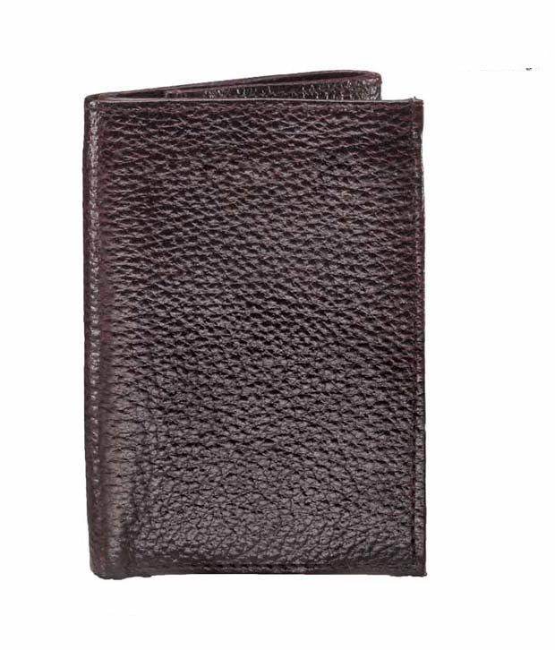 Tri Fold Mens Leather Wallet - WALLETSNBAGS