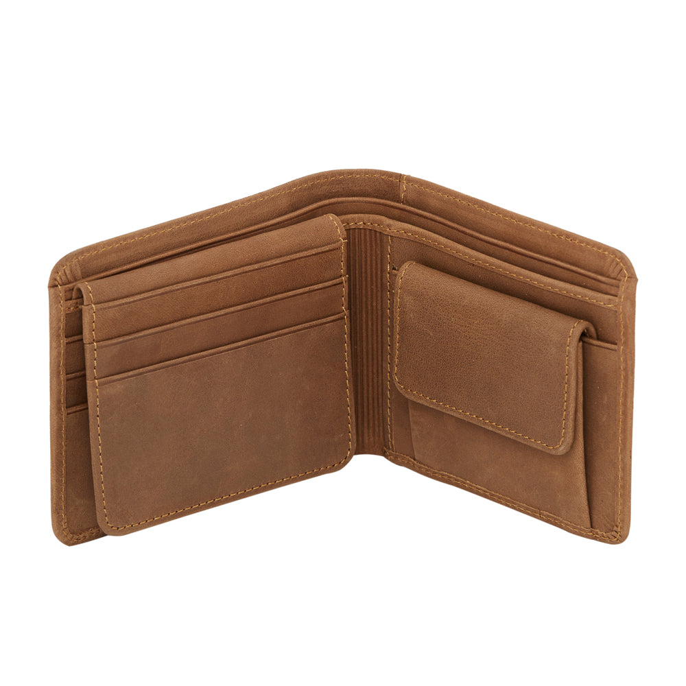 RL Neo Emboss Oil Pullup Gents Wallet - WALLETSNBAGS