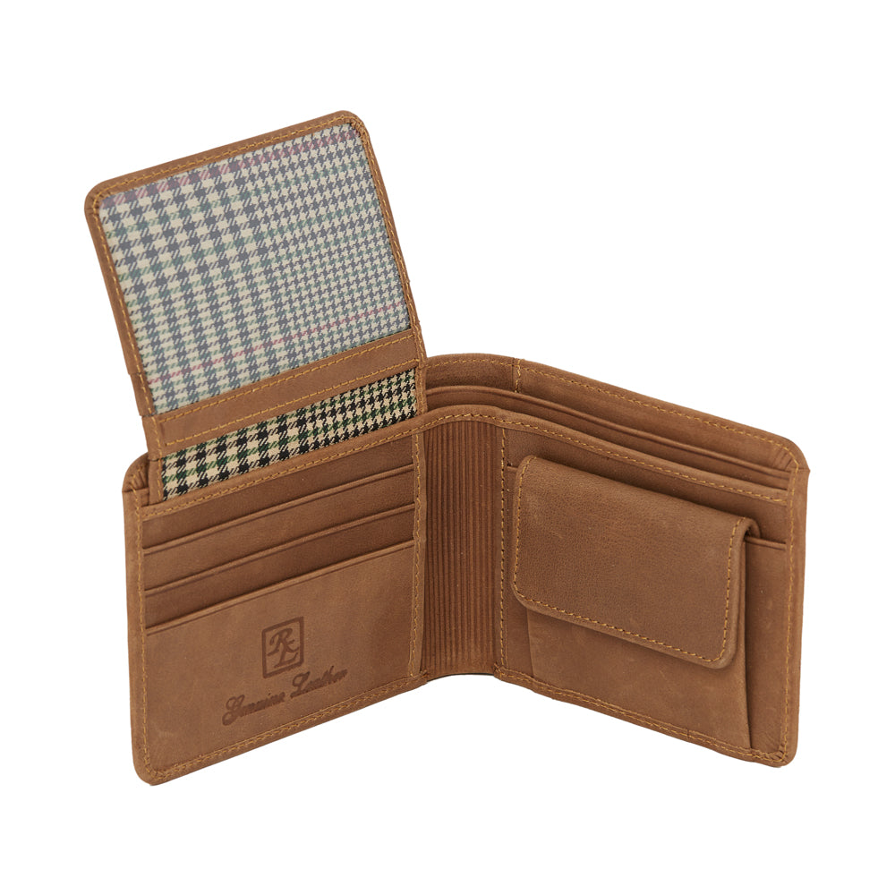 RL Neo Emboss Oil Pullup Gents Wallet - WALLETSNBAGS