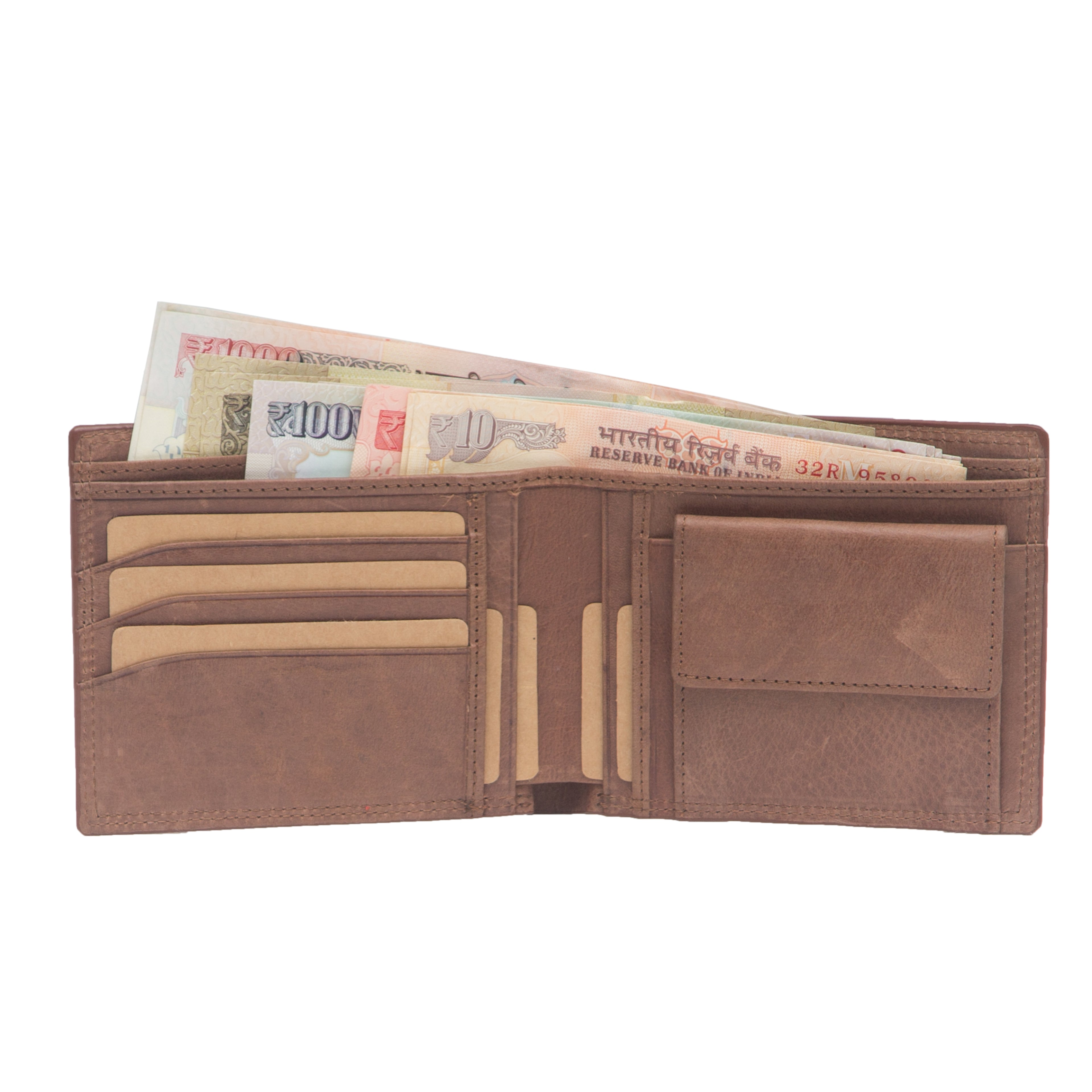 Trinity Leather Mens Wallet - WALLETSNBAGS