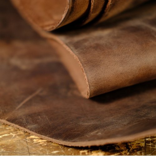 RL Bourbon Brown Tooling Leather Square 2.0mm Thick Finished Full Grain Cow Hide Leather Crafts Tooling Sewing Hobby Workshop Crafting Leather Accessories 12X24 INCH - WALLETSNBAGS